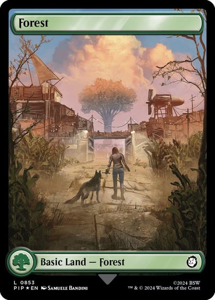 Forest (0853) (Surge Foil), Universes Beyond: Fallout 853