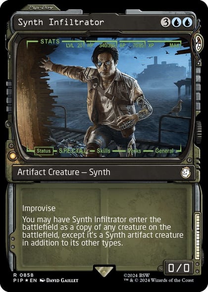 Synth Infiltrator (Showcase) (Surge Foil), Universes Beyond: Fallout 858