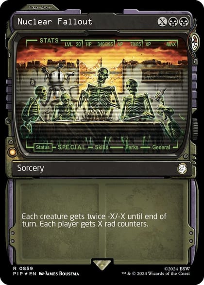 Nuclear Fallout (Showcase) (Surge Foil), Universes Beyond: Fallout 859