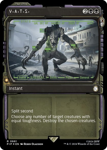 V.A.T.S. (Showcase) (Surge Foil), Universes Beyond: Fallout 861