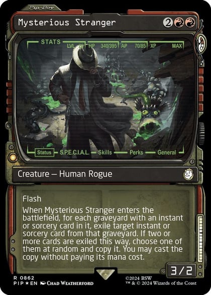 Mysterious Stranger (Showcase) (Surge Foil), Universes Beyond: Fallout 862