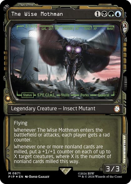 The Wise Mothman (Showcase) (Surge Foil), Universes Beyond: Fallout 871