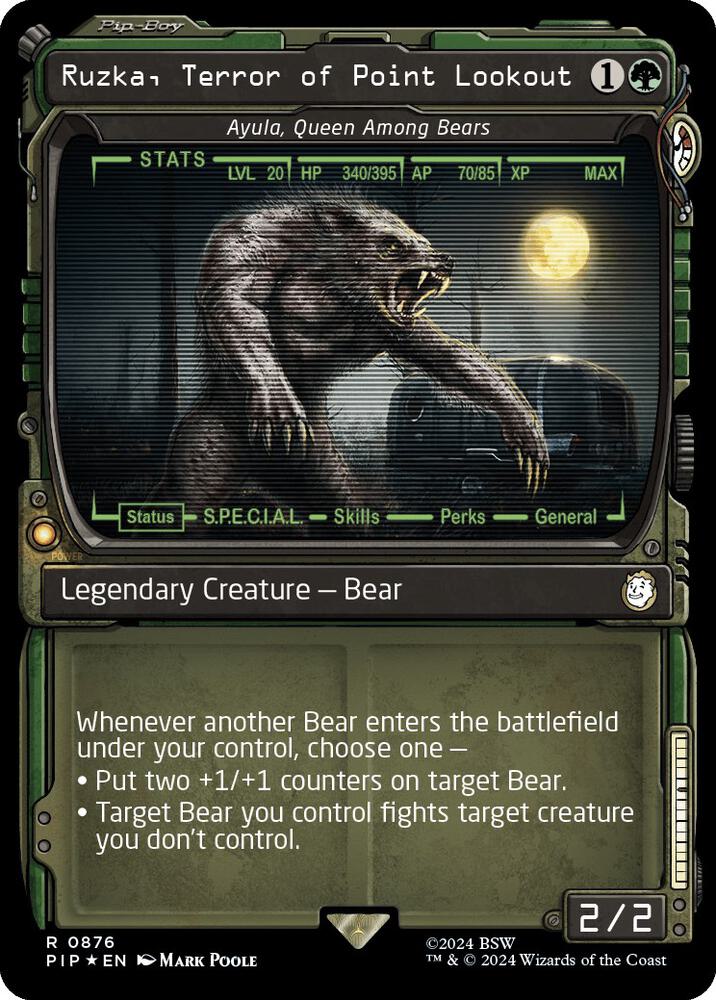 Ruzka, Terror of Point Lookout - Ayula, Queen Among Bears (Showcase) (Surge Foil), Universes Beyond: Fallout 876