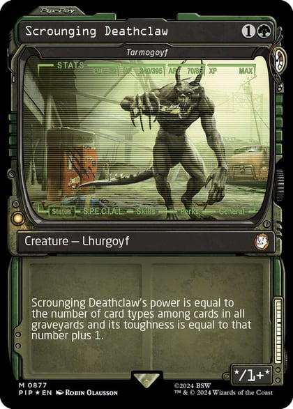 Scrounging Deathclaw - Tarmogoyf (Showcase) (Surge Foil), Universes Beyond: Fallout 877