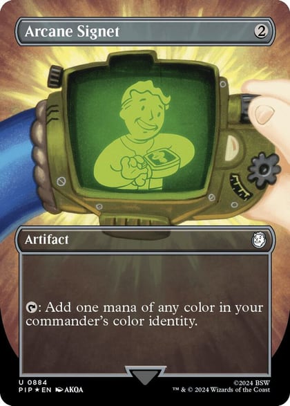 Arcane Signet (Borderless) (Surge Foil), Universes Beyond: Fallout 884