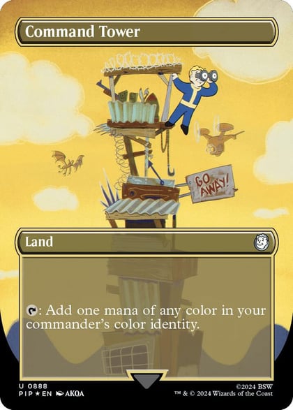 Command Tower (Borderless) (Surge Foil), Universes Beyond: Fallout 888
