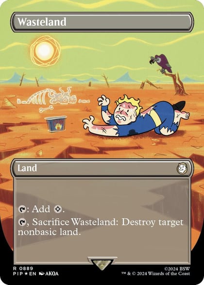 Wasteland (Borderless) (Surge Foil), Universes Beyond: Fallout 889