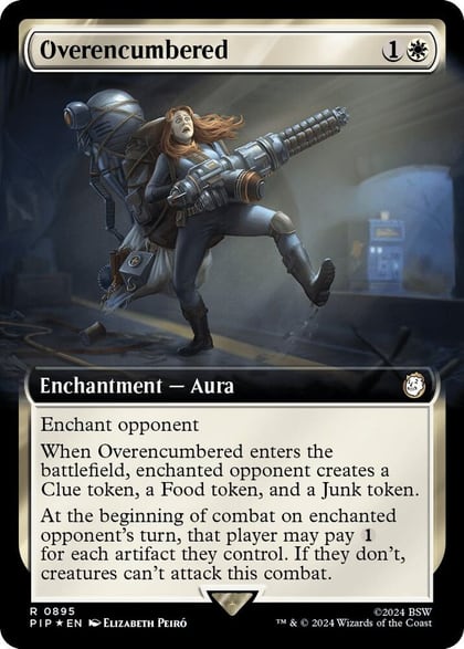 Overencumbered (Extended Art) (Surge Foil), Universes Beyond: Fallout 895