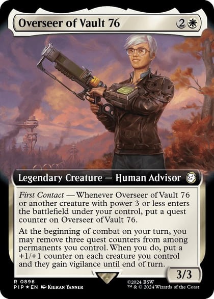 Overseer of Vault 76 (Extended Art) (Surge Foil), Universes Beyond: Fallout 896