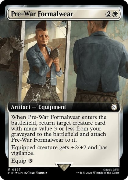 Pre-War Formalwear (Extended Art) (Surge Foil), Universes Beyond: Fallout 897