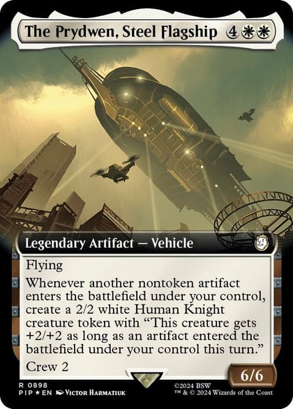The Prydwen, Steel Flagship (Extended Art) (Surge Foil), Universes Beyond: Fallout 898