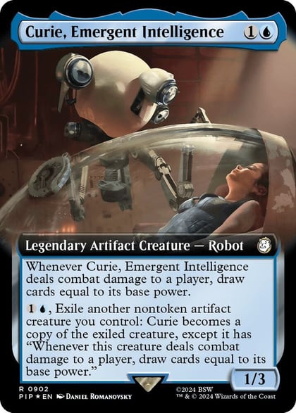Curie, Emergent Intelligence (Extended Art) (Surge Foil), Universes Beyond: Fallout 902