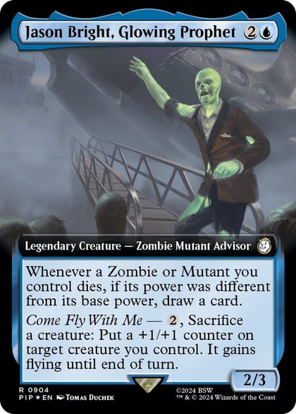 Jason Bright, Glowing Prophet (Extended Art) (Surge Foil), Universes Beyond: Fallout 904