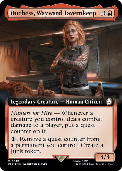 Duchess, Wayward Tavernkeep (Extended Art) (Surge Foil), Universes Beyond: Fallout 913