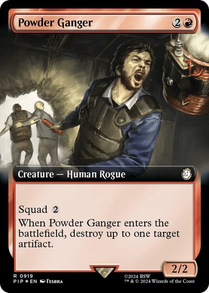 Powder Ganger (Extended Art) (Surge Foil), Universes Beyond: Fallout 919