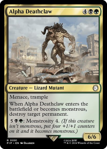 Alpha Deathclaw, Universes Beyond: Fallout 91