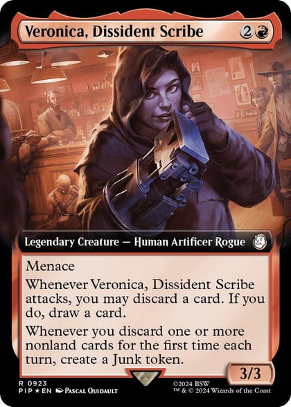 Veronica, Dissident Scribe (Extended Art) (Surge Foil), Universes Beyond: Fallout 923