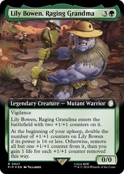 Lily Bowen, Raging Grandma (Extended Art) (Surge Foil), Universes Beyond: Fallout 927