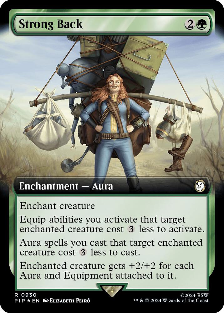 Strong Back (Extended Art) (Surge Foil), Universes Beyond: Fallout 930