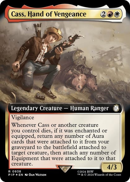 Cass, Hand of Vengeance (Extended Art) (Surge Foil), Universes Beyond: Fallout 938