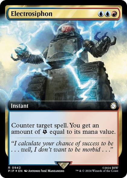 Electrosiphon (Extended Art) (Surge Foil), Universes Beyond: Fallout 942