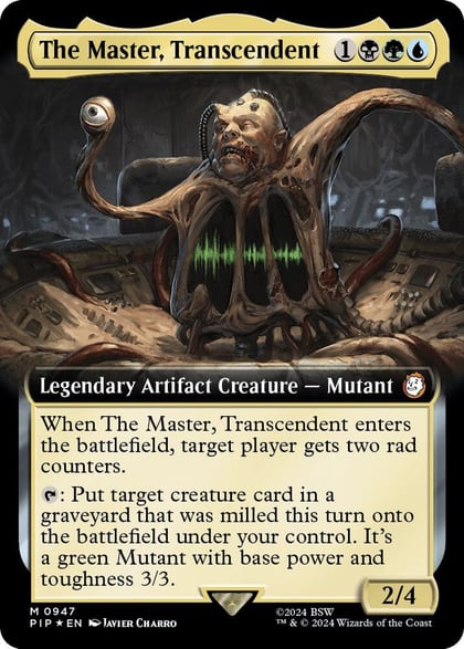 The Master, Transcendent (Extended Art) (Surge Foil), Universes Beyond: Fallout 947