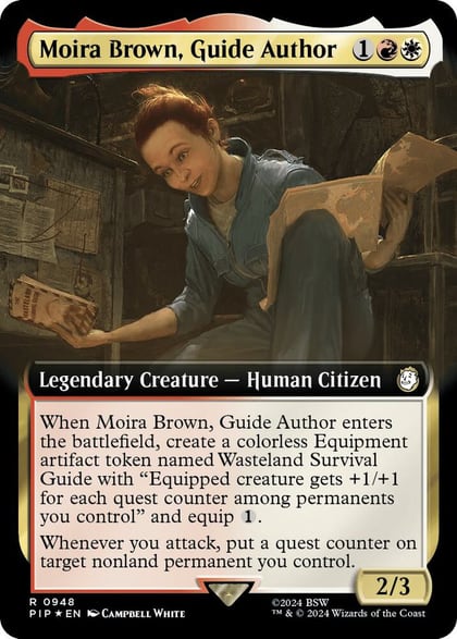 Moira Brown, Guide Author (Extended Art) (Surge Foil), Universes Beyond: Fallout 948