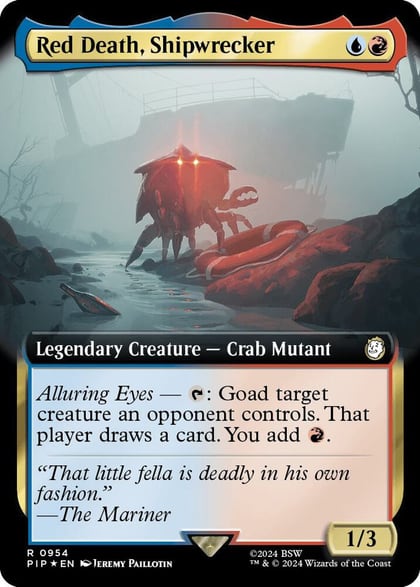Red Death, Shipwrecker (Extended Art) (Surge Foil), Universes Beyond: Fallout 954