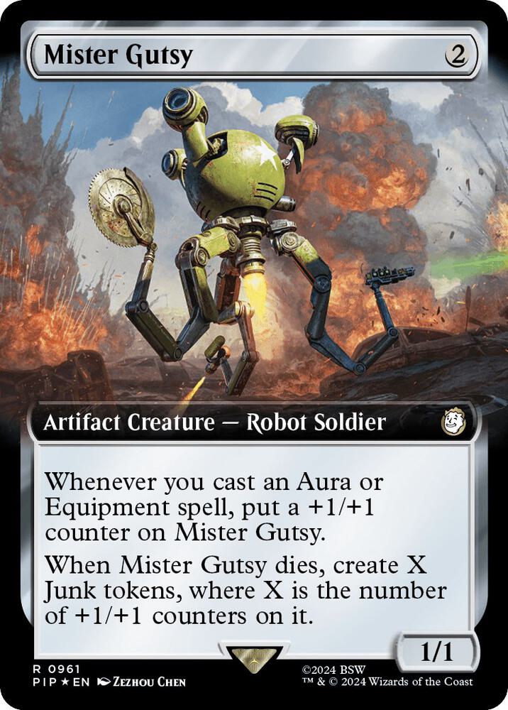 Mister Gutsy (Extended Art) (Surge Foil), Universes Beyond: Fallout 961