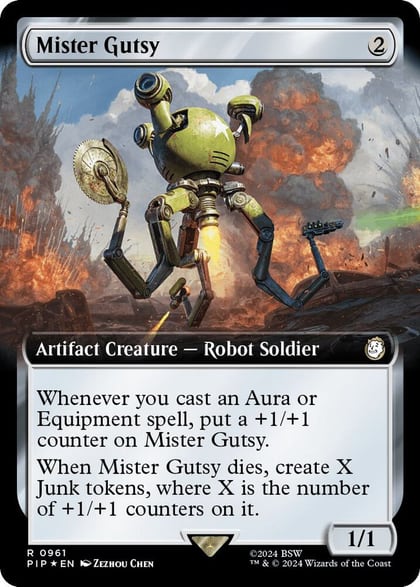 Mister Gutsy (Extended Art) (Surge Foil), Universes Beyond: Fallout 961