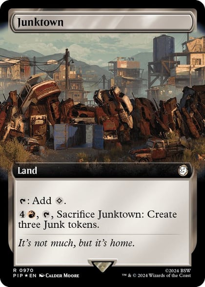 Junktown (Extended Art) (Surge Foil), Universes Beyond: Fallout 970