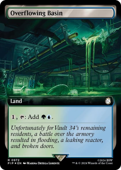 Overflowing Basin (Extended Art) (Surge Foil), Universes Beyond: Fallout 972