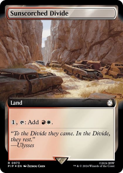 Sunscorched Divide (Extended Art) (Surge Foil), Universes Beyond: Fallout 973
