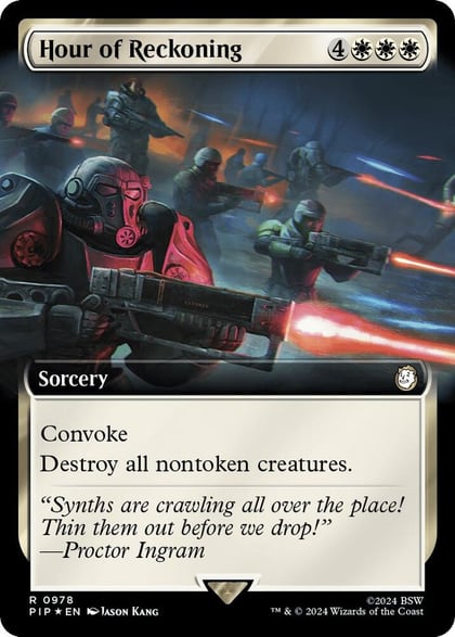 Hour of Reckoning (Extended Art) (Surge Foil), Universes Beyond: Fallout 978