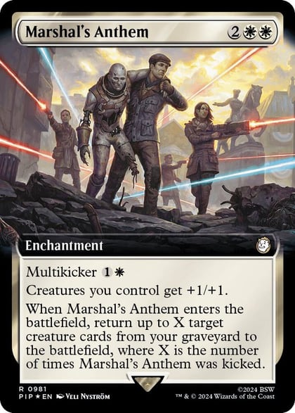 Marshal's Anthem (Extended Art) (Surge Foil), Universes Beyond: Fallout 981