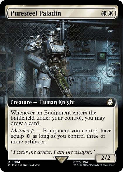 Puresteel Paladin (Extended Art) (Surge Foil), Universes Beyond: Fallout 984