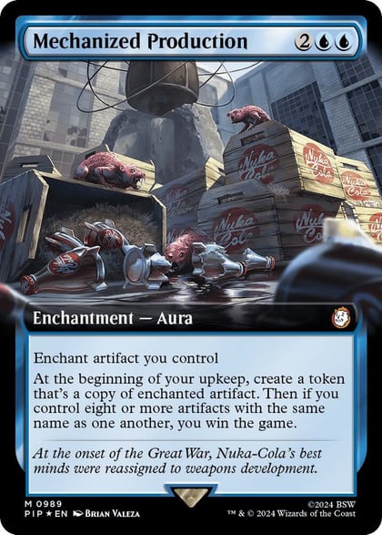 Mechanized Production (Extended Art) (Surge Foil), Universes Beyond: Fallout 989