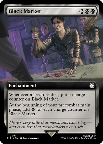Black Market (Extended Art) (Surge Foil), Universes Beyond: Fallout 991