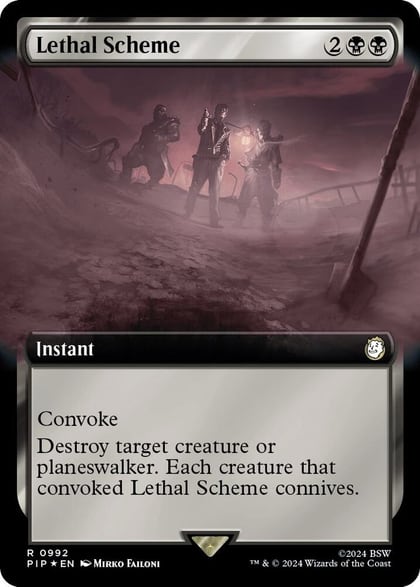 Lethal Scheme (Extended Art) (Surge Foil), Universes Beyond: Fallout 992