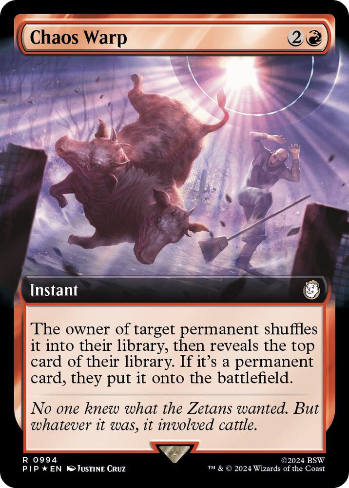 Chaos Warp (Extended Art) (Surge Foil), Universes Beyond: Fallout 994