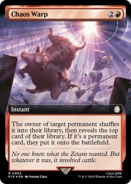 Chaos Warp (Extended Art) (Surge Foil), Universes Beyond: Fallout 994