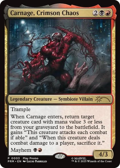 Carnage, Crimson Chaos, Play Promos 3