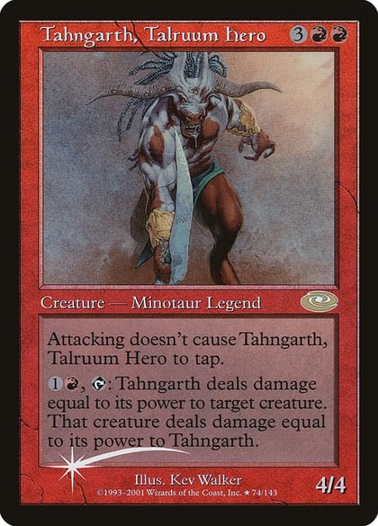 Tahngarth, Talruum Hero (Alt. Art Foil), Planeshift 74