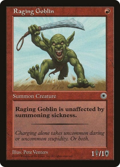 Raging Goblin (Flavor Text), Portal #754