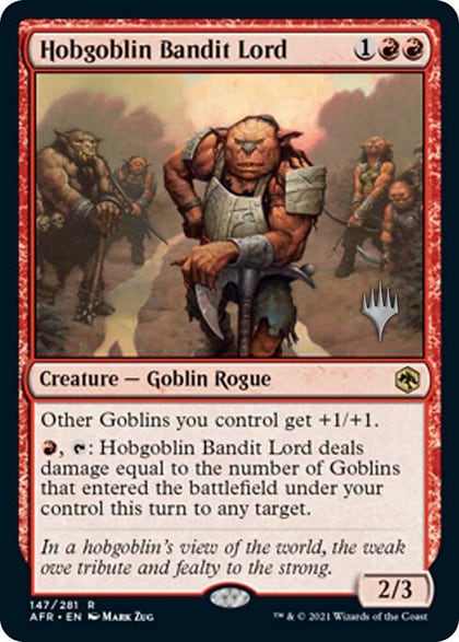 Hobgoblin Bandit Lord, Promo Pack: Adventures in the Forgotten Realms 147