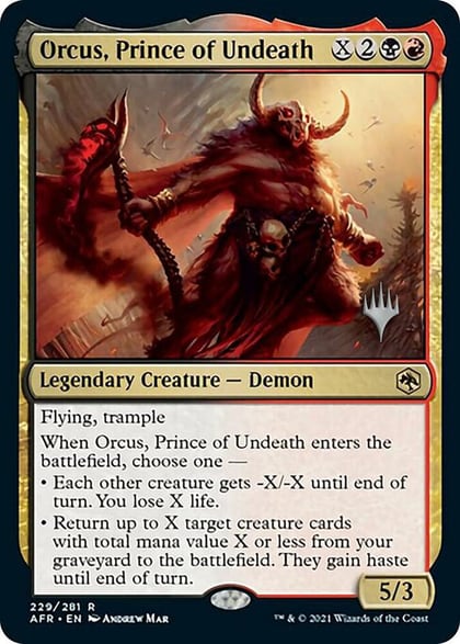 Orcus, Prince of Undeath, Promo Pack: Adventures in the Forgotten Realms 229