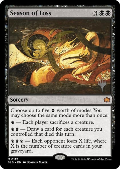Season of Loss, Promo Pack: Bloomburrow 112