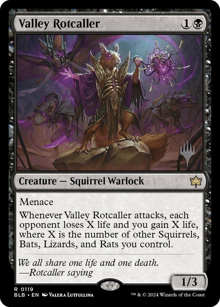 Valley Rotcaller, Promo Pack: Bloomburrow 119