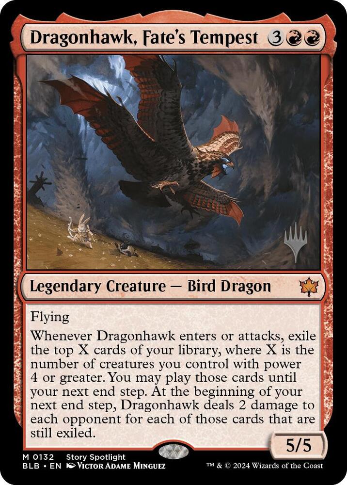 Dragonhawk, Fate's Tempest, Promo Pack: Bloomburrow 132