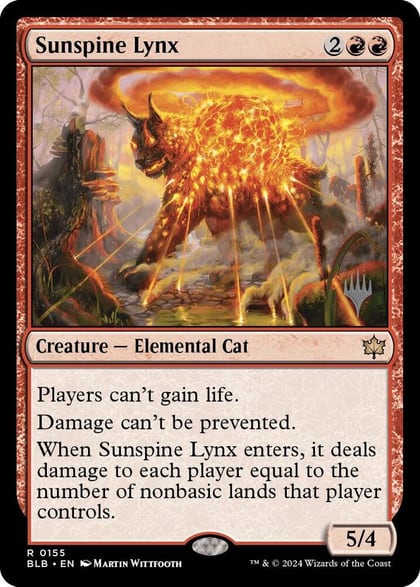 Sunspine Lynx, Promo Pack: Bloomburrow 155